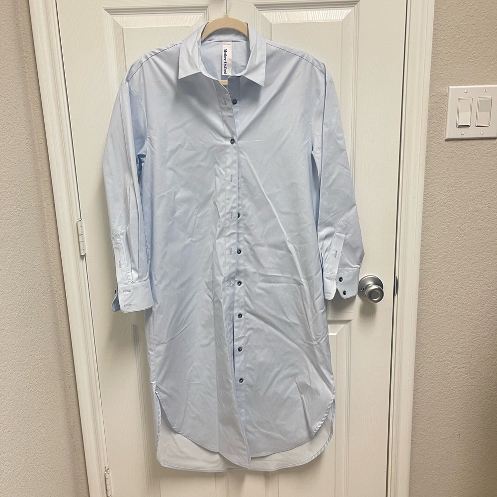 Mother Oxford Button Down Shirt Dress